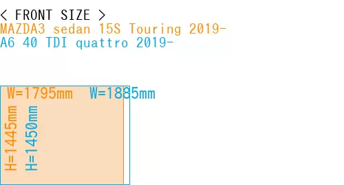 #MAZDA3 sedan 15S Touring 2019- + A6 40 TDI quattro 2019-